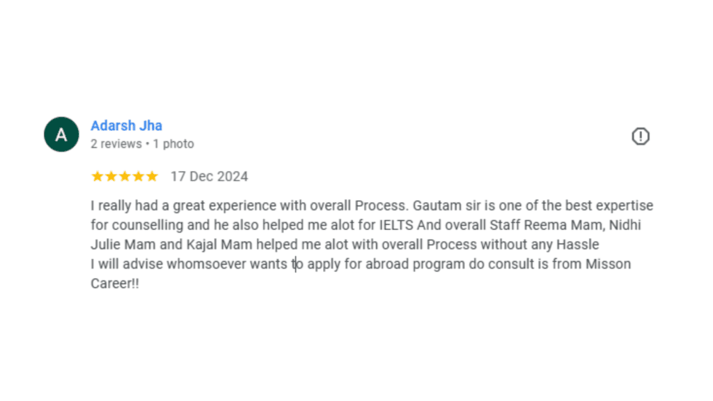 Mission Career Reviews